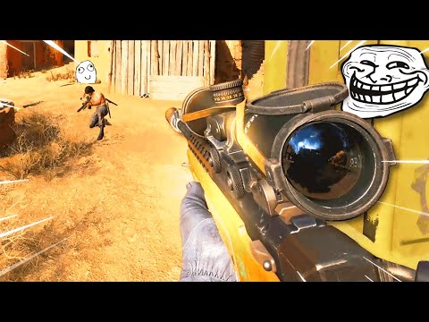 Acting like a BOT then Popping off with a SNIPER (funny reactions)
