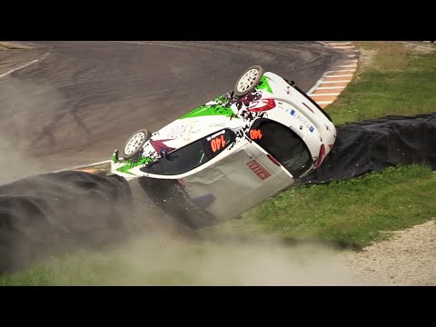 BIG CRASH, JUMPS & BATTLES! Rallycross Italia Castelletto di Branduzzo 2021 [HD]