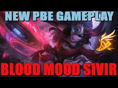 LOL - NEW BLOOD MOON SIVIR SKIN - PBE GAMEPLAY | League of Legends