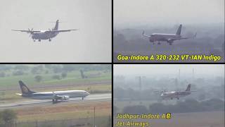 preview picture of video 'Awesome Plane Landing Spotting - Devi Ahilyabai Holkar Airport Indore Madhya Pradesh'
