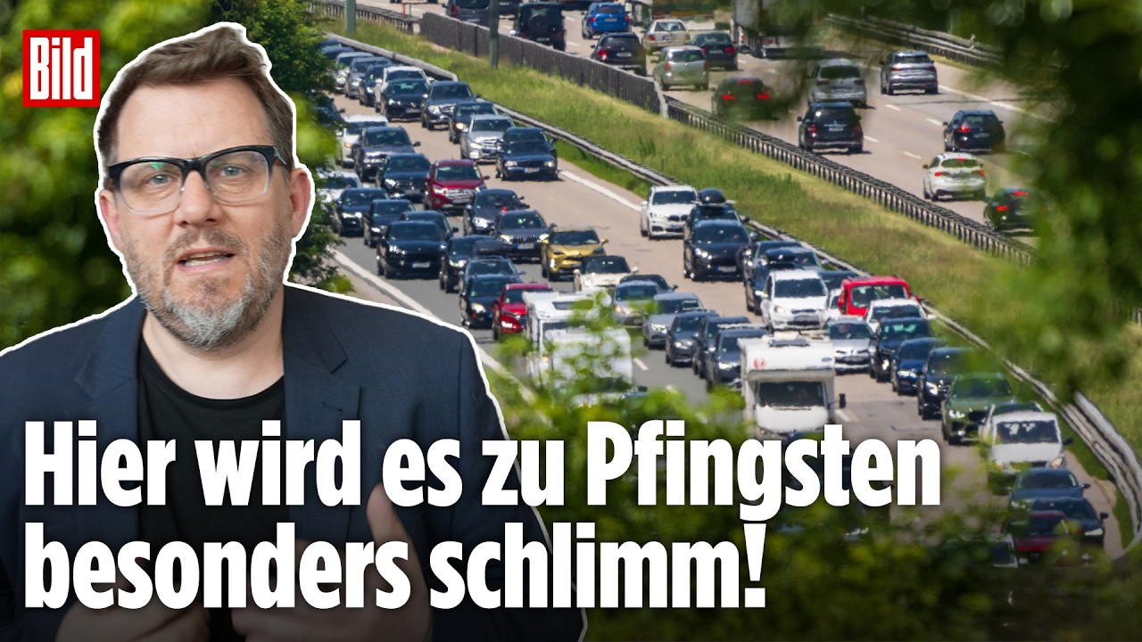 DEUTSCHLAND: ADAC warnt vor Blechlawinen-Chaos zu Pfingsten – Darauf müssen Autofahrer jetzt achten