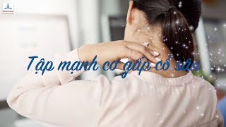 C38. Tập mạnh cơ gấp cổ sâu ở tư thế nằm ngửa