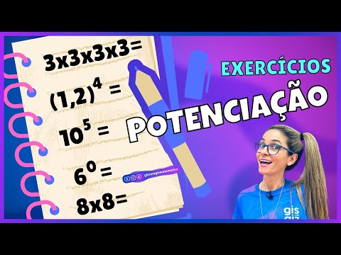 POTENCIAÇÃO - LISTA DE EXERCÍCIOS