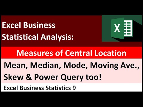 Excel Statistical Analysis 01 Data Statistics