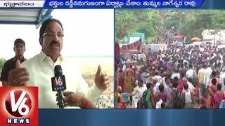 Face To Face with Thummala Nageshwar Rao over Arrangements and Facilities at Bhadrachalam Ghat