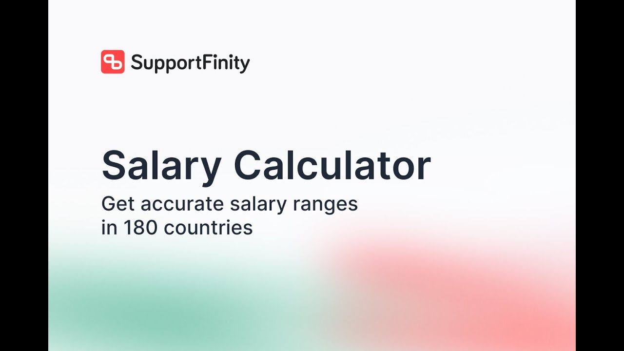 SupportFinity Salary Calculator