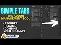 Simple Tabs The Addon Management Tool