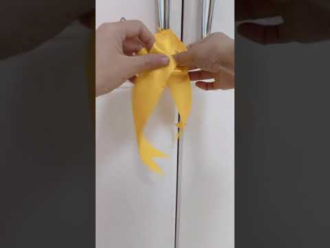 Best idea to decor door handle 😃 || #satisfyingvideo #shorts #ribbonbow  #homedecor