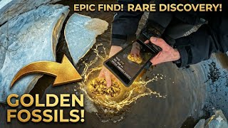 GOLDEN FOSSILS 👀 I was jumping with excitement at these priceless finds!