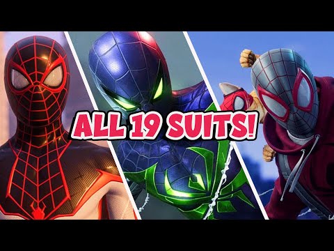 Marvel's Spider-Man: Miles Morales All 19 Suits Showcase