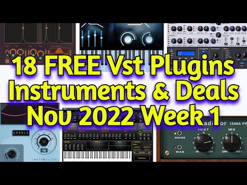 18 New FREE VST Plugins, Vst Instruments, Sample Packs & Black Friday Deals - November 2022 Week 1