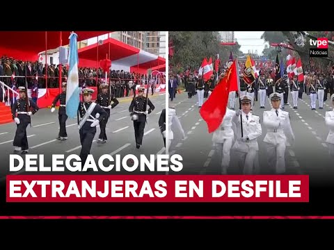 China, Chile, Ecuador, Argentina, Brasil y Paraguay presentes en desfile militar por Fiestas Patrias