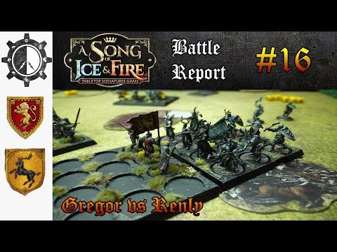 A Song of Ice and Fire TMG Battle Report Renly Baratheon Vs Gregor