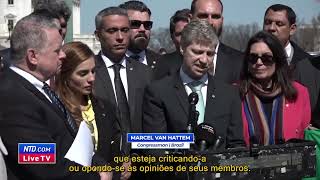 DEP. MARCEL VAN HATTEM DENUNCIA TIRANIA DO STF NOS ESTADOS UNIDOS