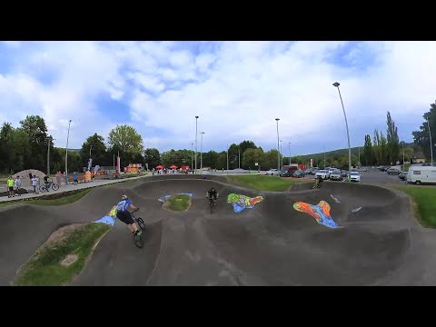 Rhön Drohne - Rollsportanlage Four Seasons Bischofsheim Eröffnung + Interview Herr Bürgermeister