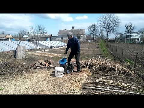 Щепорез с электро двигателем для измельчения веток и растительности в щепу - фото 2 - id-p1878244522