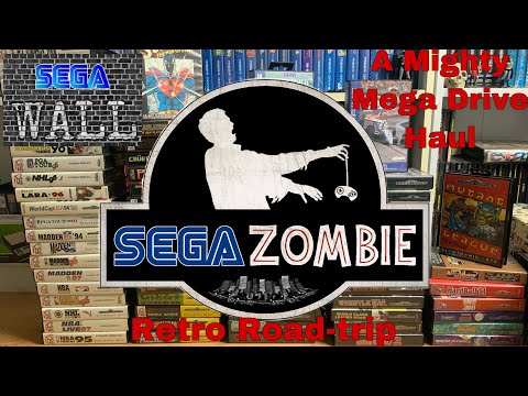 Sega wall - retro road trip - mighty Mega Drive haul - Sega zombie