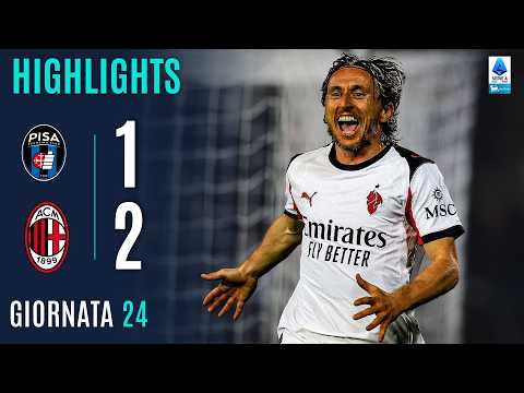 Video highlights della Pisa vs Milan ( a ) - Giornata 25 - Fantacalcio e fantamedie