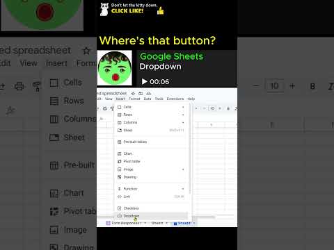 Insert a Dropdown in Google Sheets