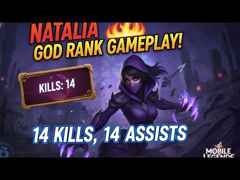 Natalia Ranked Gameplay 🔥 14 Kills & 14 Assists | Shadow Assassin Dominates MLBB
