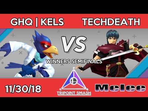 Tripoint Smash 38 - Winners Semifinals - GHQ | Kels (Falco/Sheik) Vs. TechDeath (Marth)