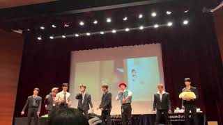 stray kids singing CHRISTMAS EVEL on their fansign omg