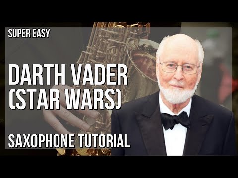 SUPER EASY: How to play Darth Vader (Star Wars)  by John Williams on Alto Sax (Tutorial)