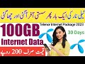 Telenor Internet Packages 2023|Telenor 100gb Sasta monthly internet package|Telenor net pkg