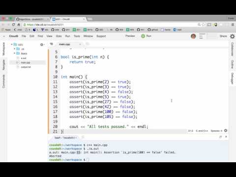 Test-driven development of C++ functions