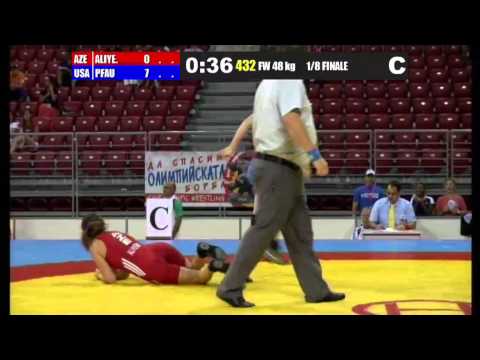 WWJC2013 / Kamala Aliyeva - Cody Mae Pfau (USA) - FW 48 kg - 1/8 final