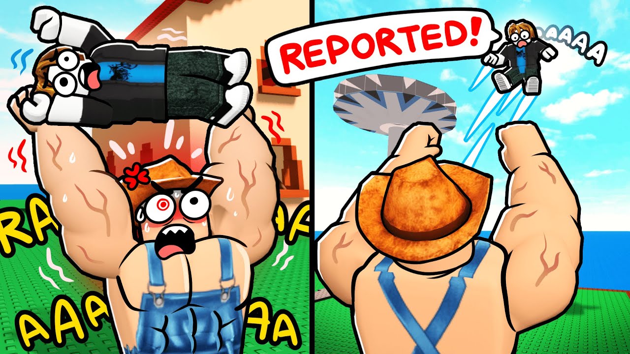 My glitched Roblox avatar can THROW PEOPLE.