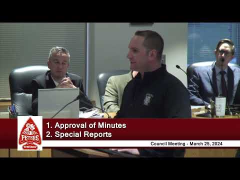 Peters Township Council - Regular Meeting - March 25, 2024