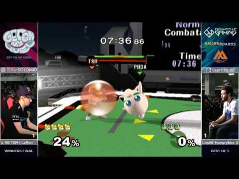 TSM RB Leffen (Fox) vs Liquid`Hungrybox (JigglyPuff) - GOML2016 - Winners Final
