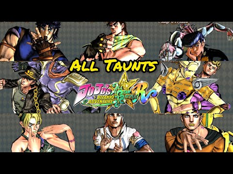 All Taunts-JoJo's Bizarre Adventure All Star Battle R