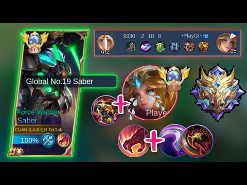 CUMA DISINI EDITH JADI CEMILAN SABER TIKTOK, BUILD SABER HYPER TERSAKIT 2023 | MOBILE LEGENDS