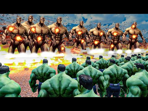 Can Super Heroes Stop 5000 Titans? - Ultimate Epic Battle Simulator 2