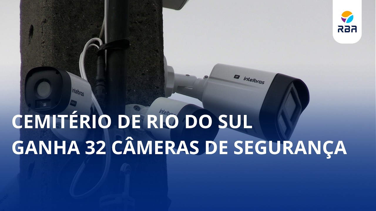 Cemitério de Rio do Sul ganha 32 câmeras de segurança