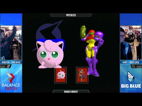 Patchless SSBM - dudutsai/Admiral Zhao (Blue) vs. Twisty/Klaps (Red) - Melee Doubles WQF