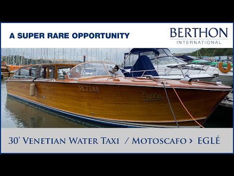 [OFF MARKET] 30' Venetian Water Taxi / Motoscafo (EGLÉ), with Hugh Rayner - Yacht for Sale - Berthon