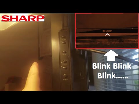 Fix Sharp TV Front Logo Light Blinking Fast Then Slow & Wont Turn On AQUOS Smart LC 4T PN Screen LCD