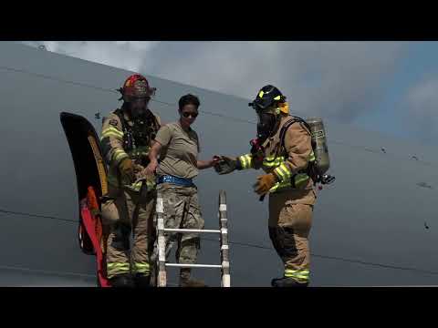 Andersen AFB responders train on aircraft emergency response