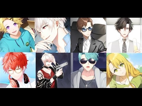 Mystic Messenger characters saying 'Cheritz'