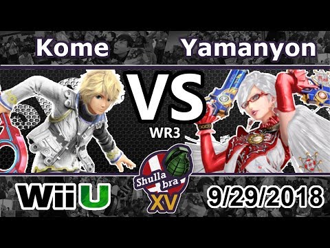 修羅ブラXVFinal WR3 Kome(Shulk) vs SST|Yamanyon(Bayonetta) / Shulla-braXVFinal