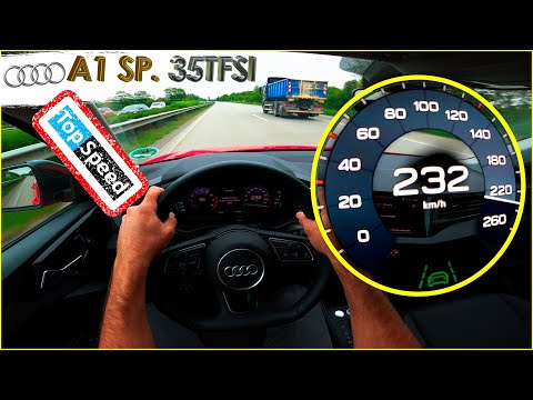 AUDI A1 SPORTBACK 35TFSI :HÖCHSTGESCHWINDIGKEIT DES AUTOS AUF AUTOBAHN