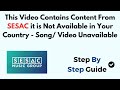 This Video Contains Content From SESAC It Is Not Available In Your Country Song Video Unavailable