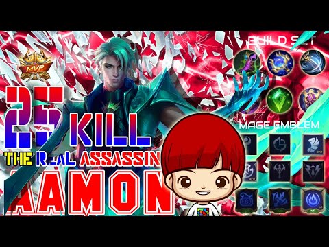 Terrible Defeat 25 KDA AAMON MOBILE LEGENDS GAMEPLAY WITH TOP GLOBAL BUILD SET