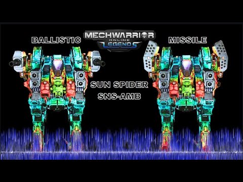 Mechwarrior Online: Sun Spider AMBUSH SNS-AMB - LBX 544 Damage vs. ATM 893 Damage, Emerald Vale
