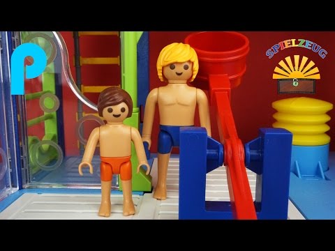 Wasserspielplatz 6670 - Playmobil Summer Fun - Film Schwimmbad Waterpark Slide Rutsche auspacken