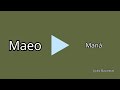 Maná Maeo-Letra