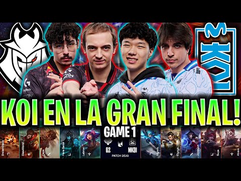 COMIENZA LA GRAN FINAL DE EUROPA!😱ELYOYA PRIME HA VUELTO?🔥 - G2 vs KOI Game 1 LEC 2025 FINAL KNEKRO